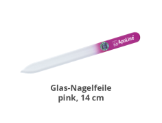 Glas Nagelpfeile pink