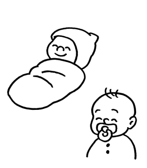 Babys Zeichnung von zwei Babys.